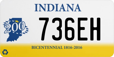 IN license plate 736EH