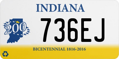 IN license plate 736EJ