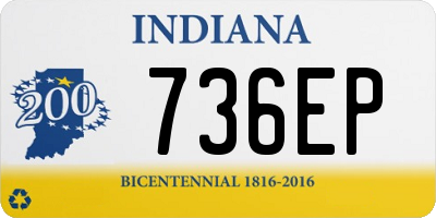 IN license plate 736EP