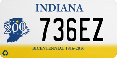 IN license plate 736EZ