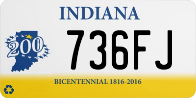 IN license plate 736FJ