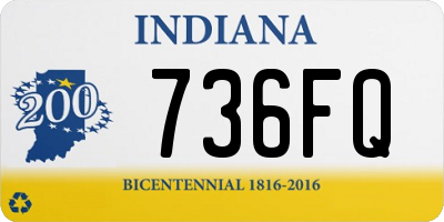 IN license plate 736FQ