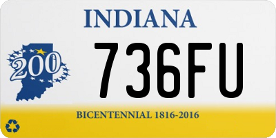 IN license plate 736FU