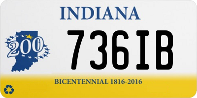 IN license plate 736IB