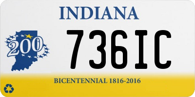 IN license plate 736IC