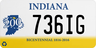 IN license plate 736IG