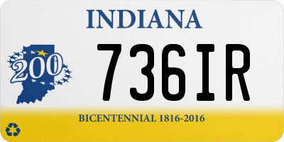 IN license plate 736IR