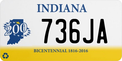 IN license plate 736JA