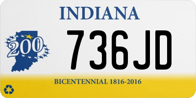 IN license plate 736JD