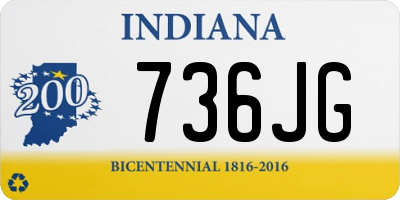 IN license plate 736JG