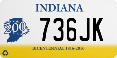 IN license plate 736JK