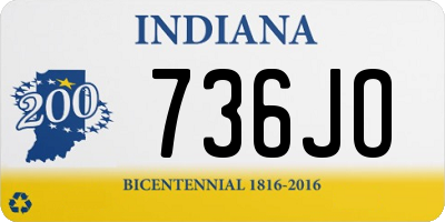 IN license plate 736JO