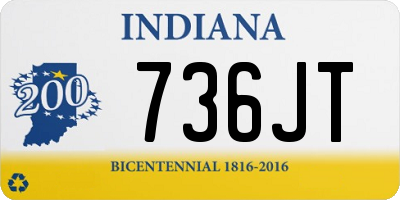 IN license plate 736JT