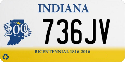 IN license plate 736JV