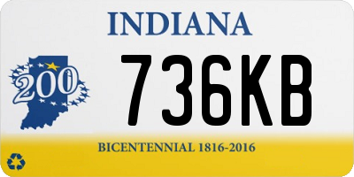 IN license plate 736KB