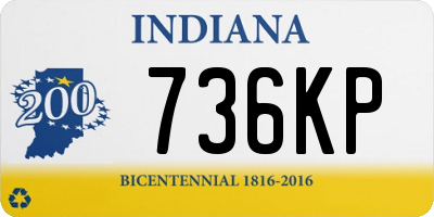IN license plate 736KP