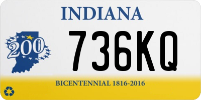 IN license plate 736KQ