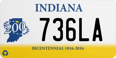 IN license plate 736LA