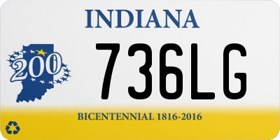 IN license plate 736LG