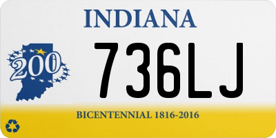 IN license plate 736LJ