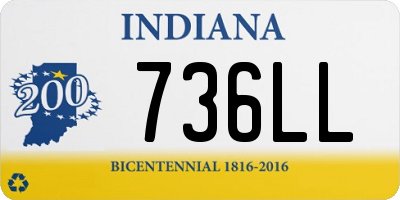 IN license plate 736LL