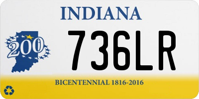 IN license plate 736LR