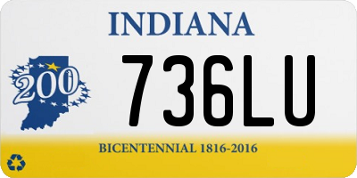 IN license plate 736LU