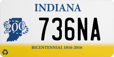 IN license plate 736NA
