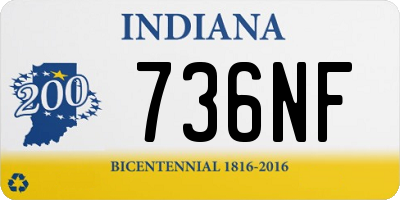 IN license plate 736NF