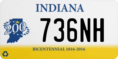 IN license plate 736NH