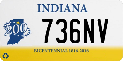 IN license plate 736NV