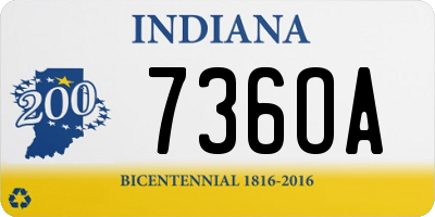 IN license plate 736OA