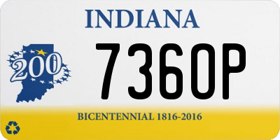 IN license plate 736OP