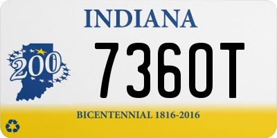 IN license plate 736OT