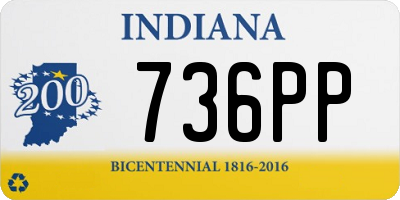 IN license plate 736PP