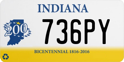 IN license plate 736PY