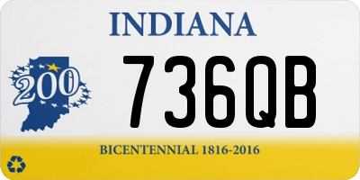 IN license plate 736QB