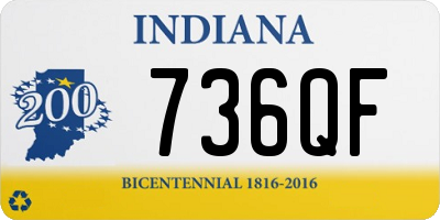 IN license plate 736QF