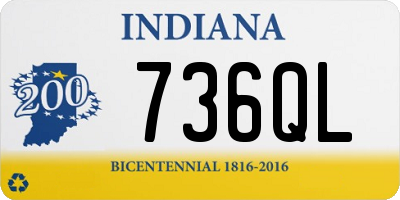 IN license plate 736QL