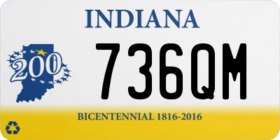 IN license plate 736QM