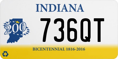 IN license plate 736QT