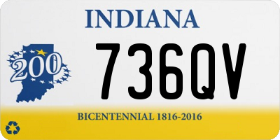 IN license plate 736QV