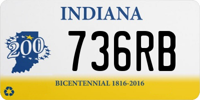 IN license plate 736RB