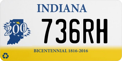 IN license plate 736RH