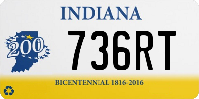 IN license plate 736RT