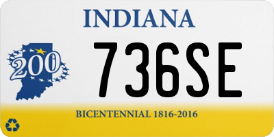IN license plate 736SE