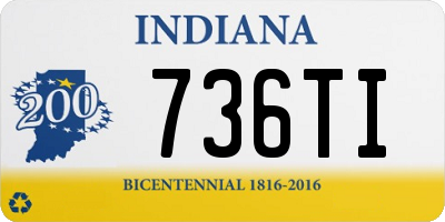 IN license plate 736TI