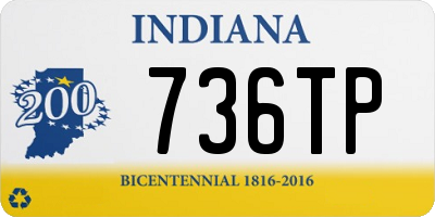 IN license plate 736TP