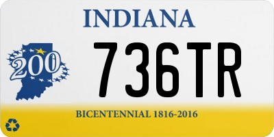 IN license plate 736TR