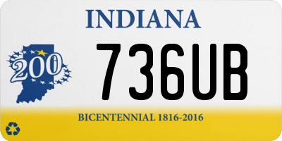 IN license plate 736UB